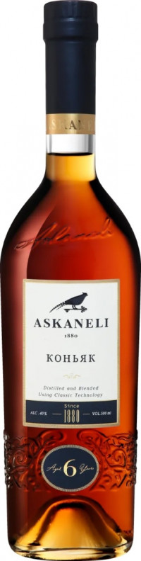 Асканели КВ, 0.50, ООО "БРАТЬЯ АСКАНЕЛИ", коньяк выдержанный, 6 лет