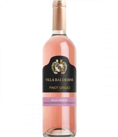 Вилла Балдерини Пино Гриджио Розато делле Венецие DOC 2018, 0.75, Венето, вино розовое, сухое 