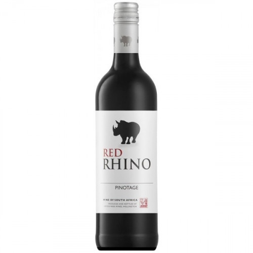 Ред Рино Пинотаж, 0.75, вино красное, полусухое 