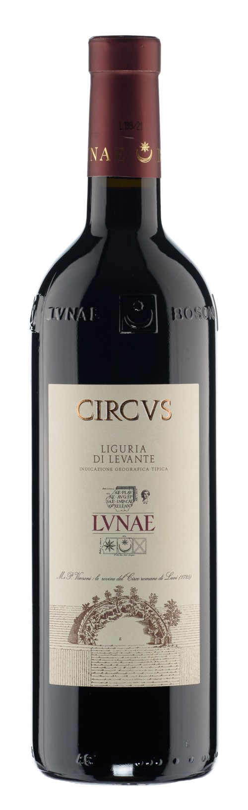 Лунае Сиркус Лигурия ди Леванте IGT 2023, 0.75, Лигурия, вино красное, сухое 
