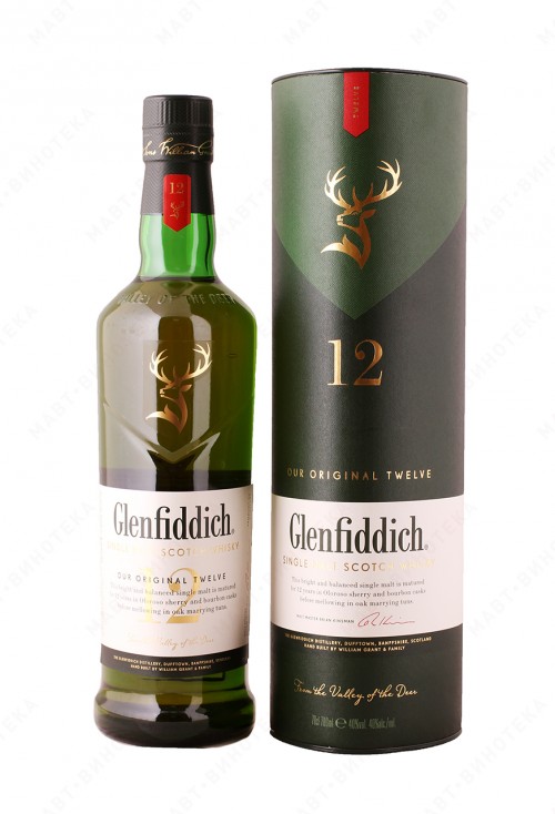 Гленфиддик, 0.70, виски шотландский, солодовый, 12 лет, 40.00% 