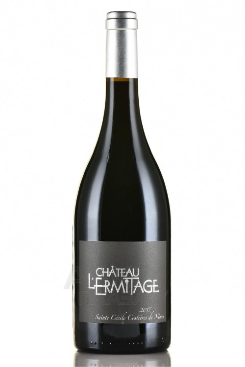 Шато л'Ермит д'Озан Сант Сесиль Руж AOP Костьер де Ним 2022, 0.75, Кот дю Рон, вино красное, сухое 